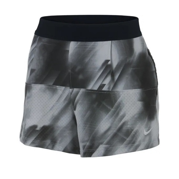 Nike Womens 2 in 1 Woven Tennis Shorts - Base Grey color size Medium - Picture 1 of 10